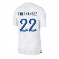 Billiga Frankrike Theo Hernandez #22 Borta fotbollskläder VM 2022 Kortärmad